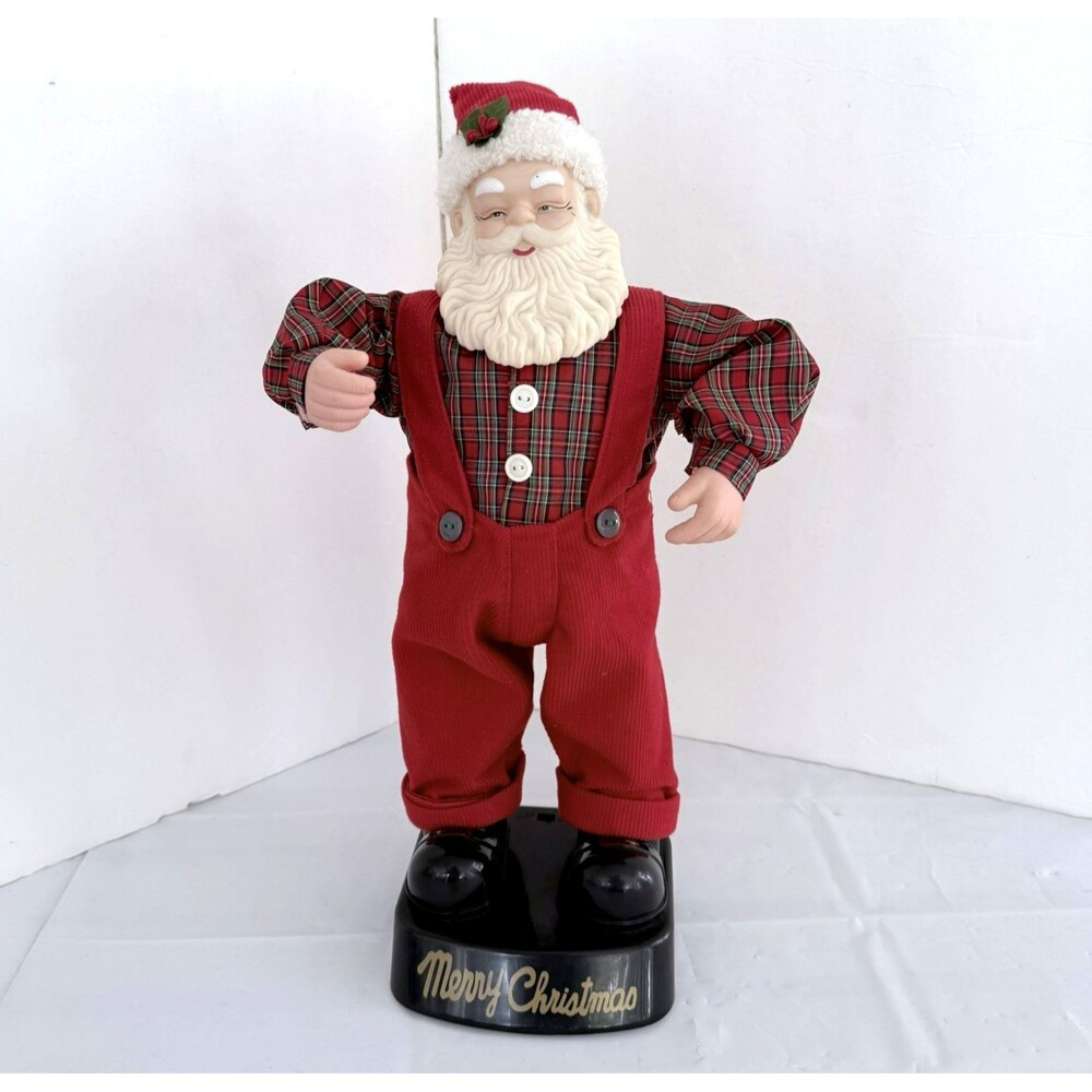 VTG Dancing Singing Santa Claus is Coming To Town Christmas Animation 16" Works